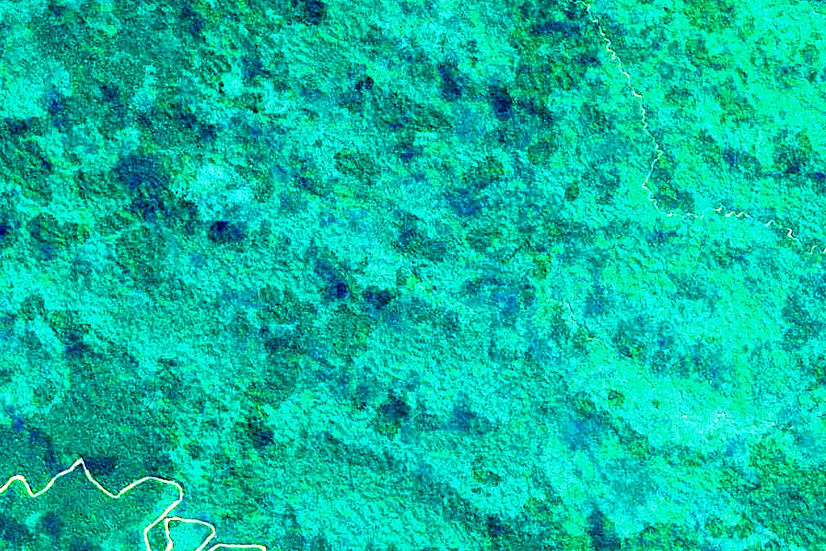 Acre River: satellite view of the source