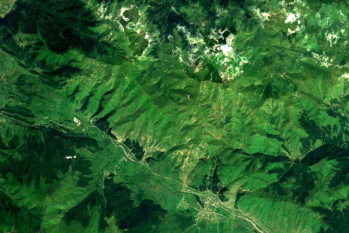 Aghstev: satellite view of the source