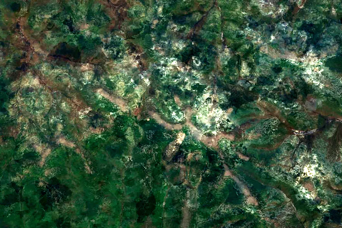 Aldan: satellite view of the source