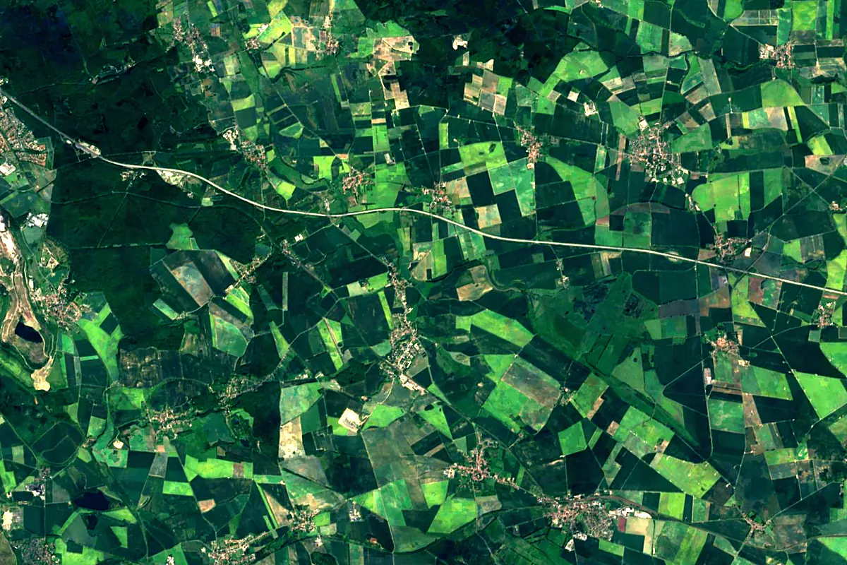 Aller: satellite view of the source