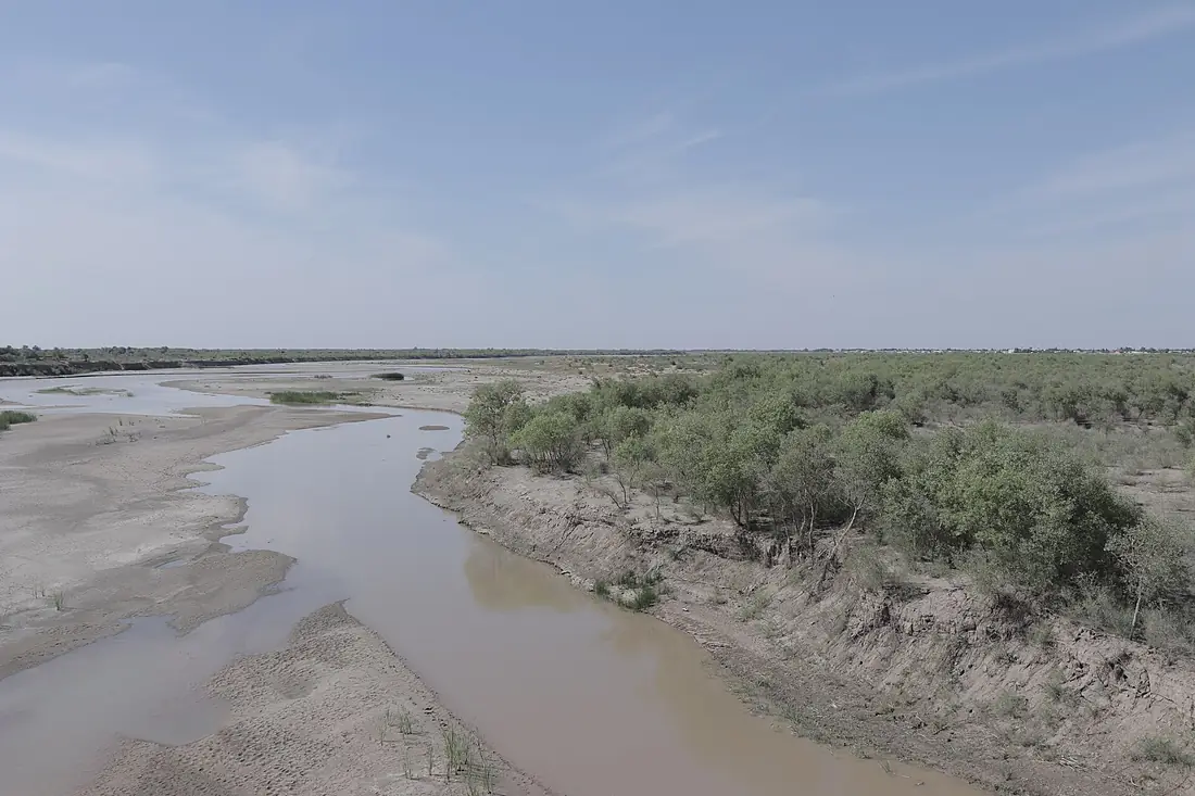 Amudarya river in Karakalpakstan