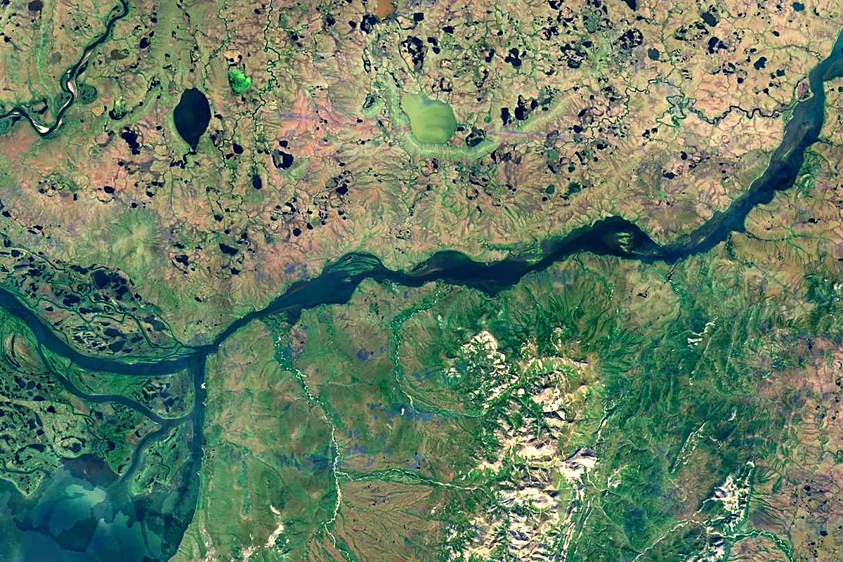 Anadyr: satellite view of the mouth