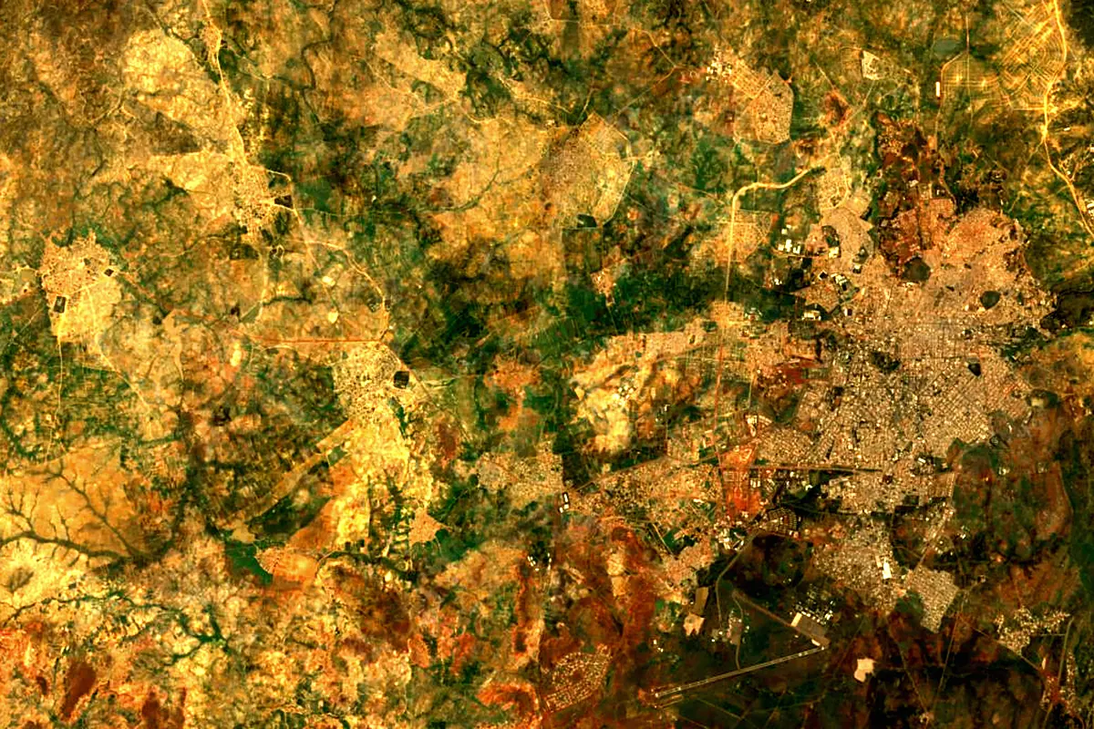 Anseba River: satellite view of the source