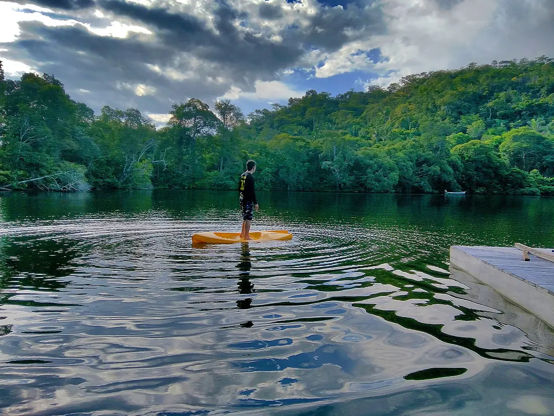 Formação de lago na beira do rio Araguaia