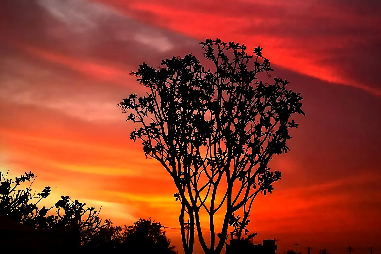 Sunset clouds over Atbarah, Sudan