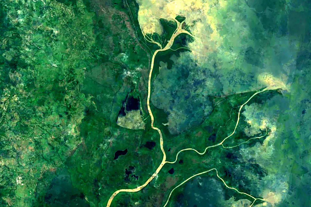 Atrato River: satellite view of the mouth