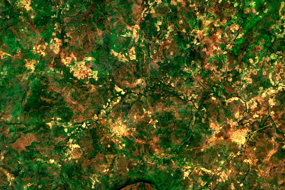 Bakoy River: satellite view of the source