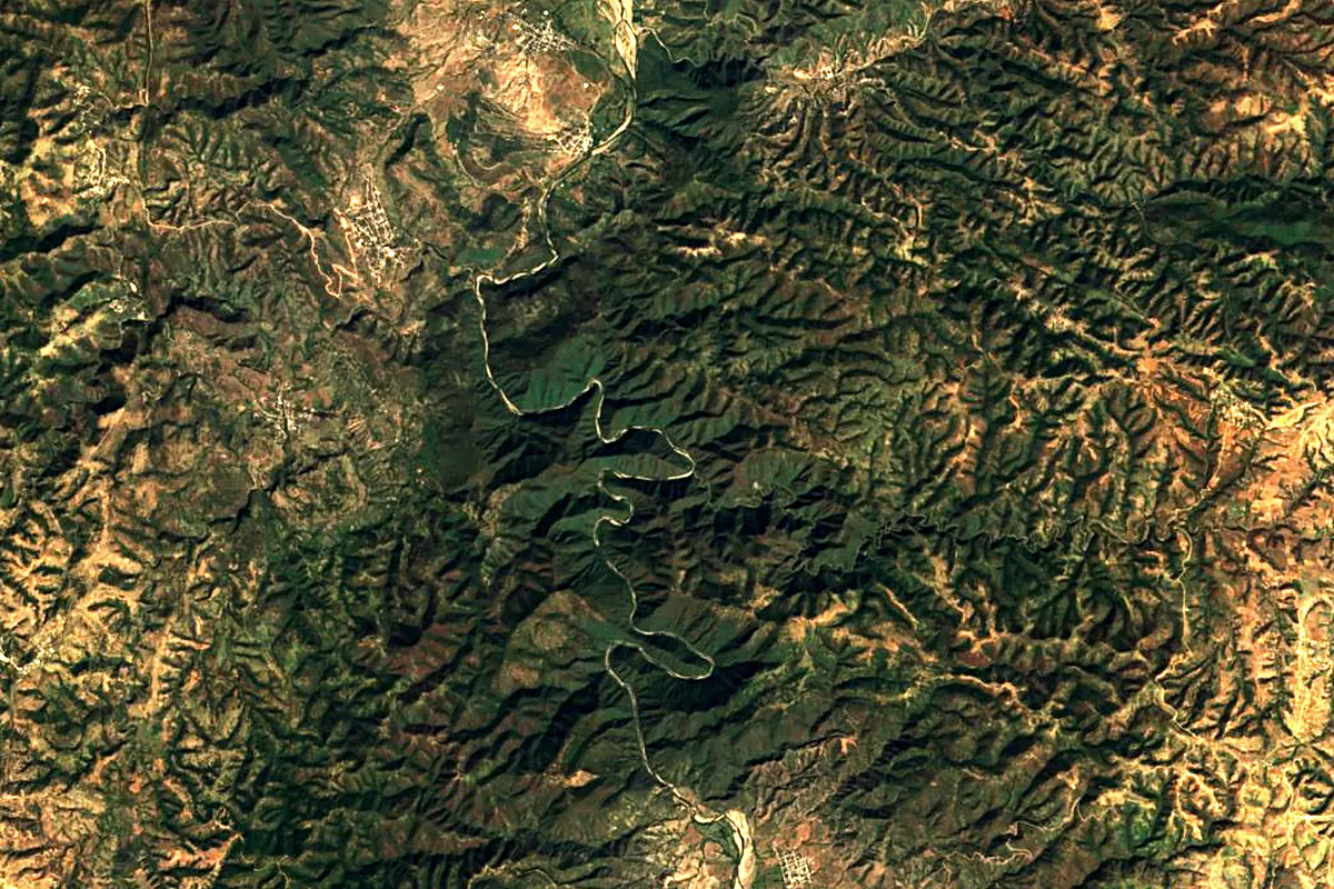 Balsas River: satellite view of the source