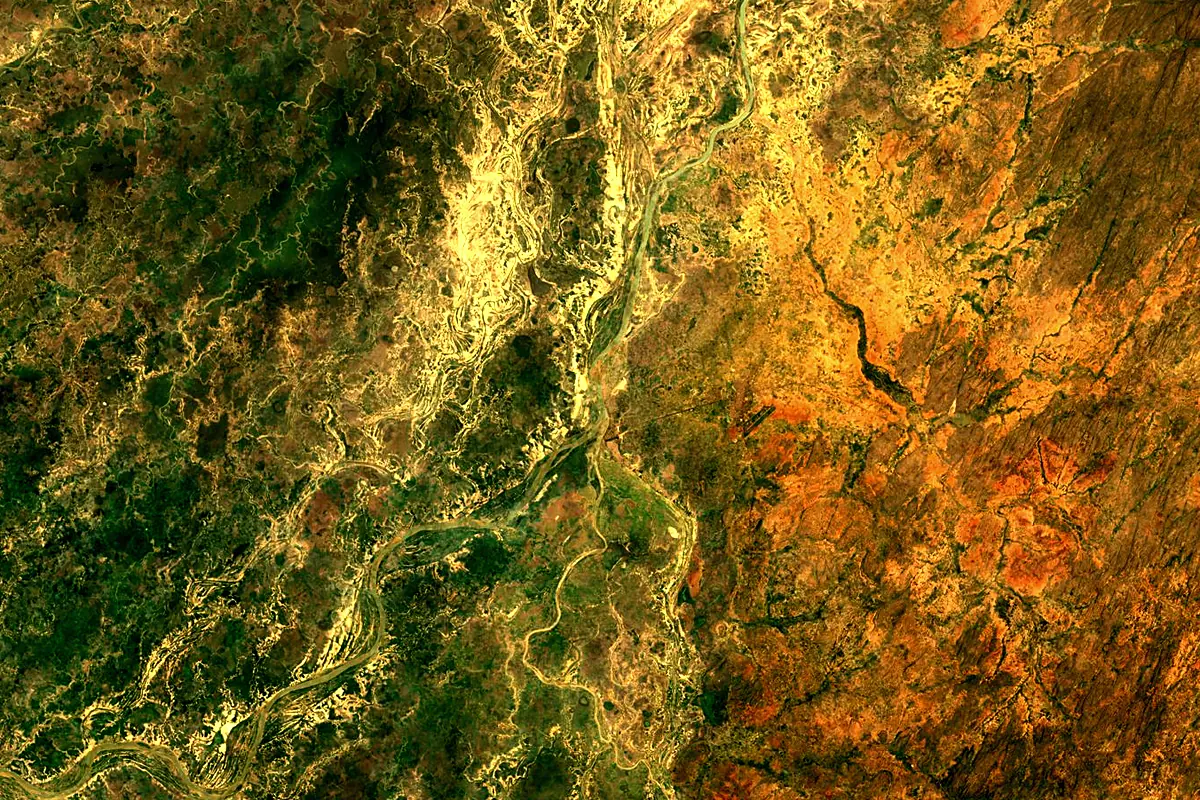 Bani River: satellite view of the mouth