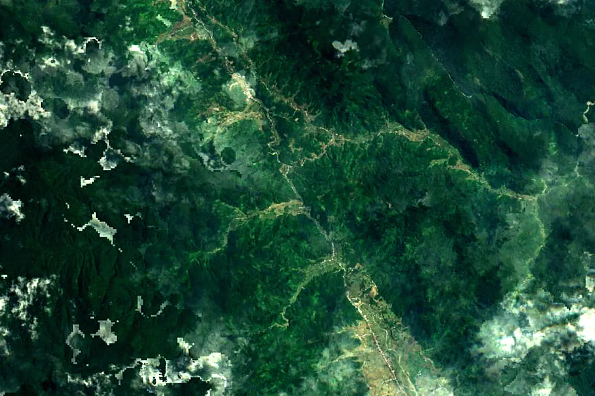 Batang Hari: satellite view of the source