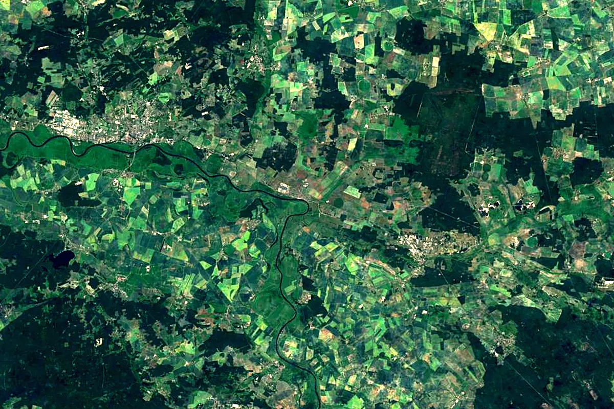 Black Elster: satellite view of the mouth