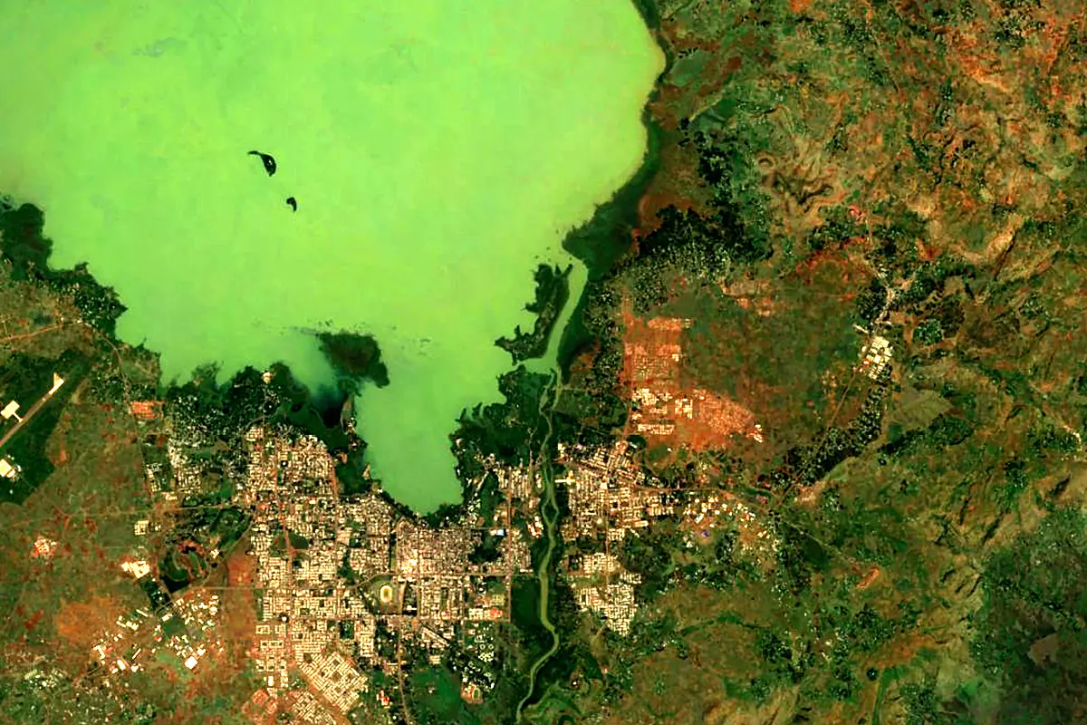 Blue Nile: satellite view of the source
