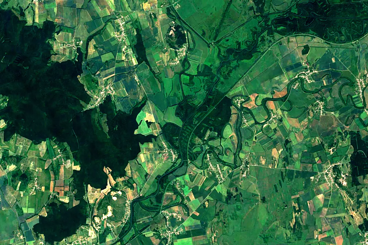 Bodrog: satellite view of the source