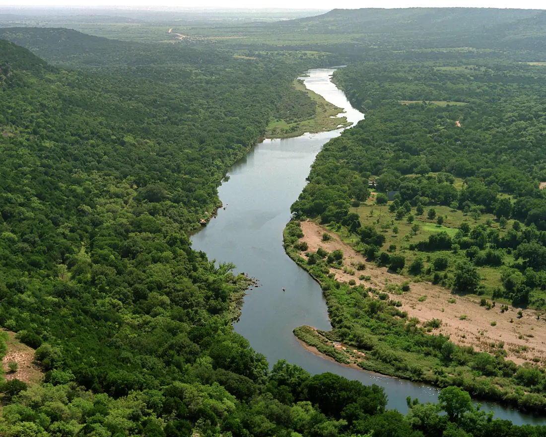 Brazos River below Possum Kingdom Lake, Palo Pinto County, Texas