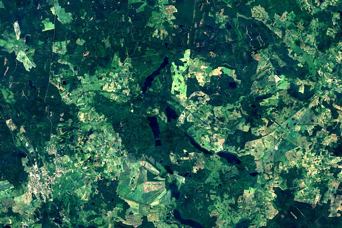 Brda: satellite view of the source