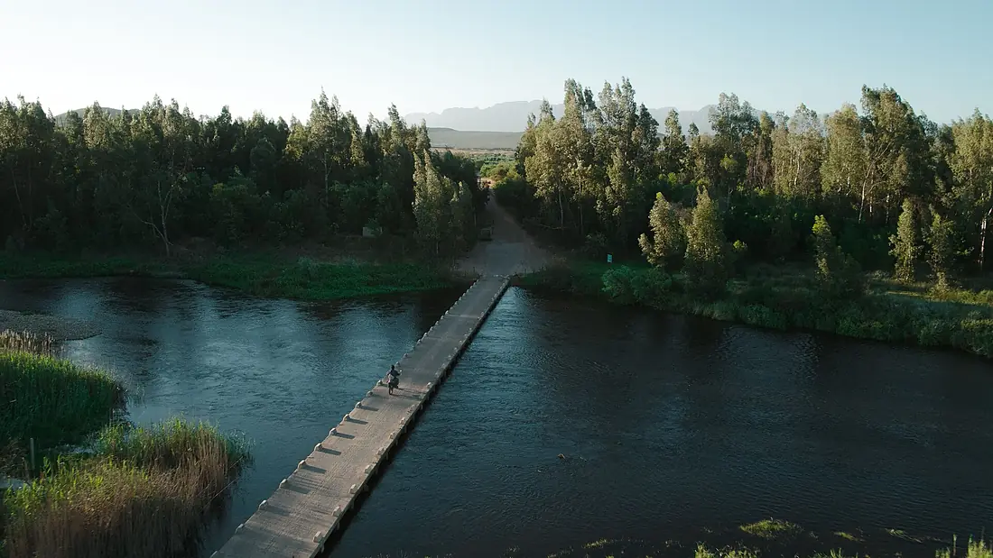 Alvi's Drift low-water bridge across the Breede River
