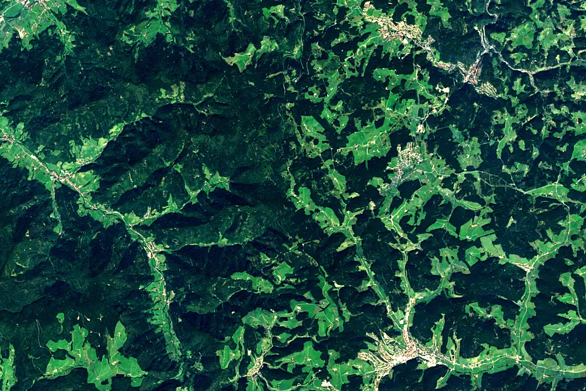 Breg: satellite view of the source