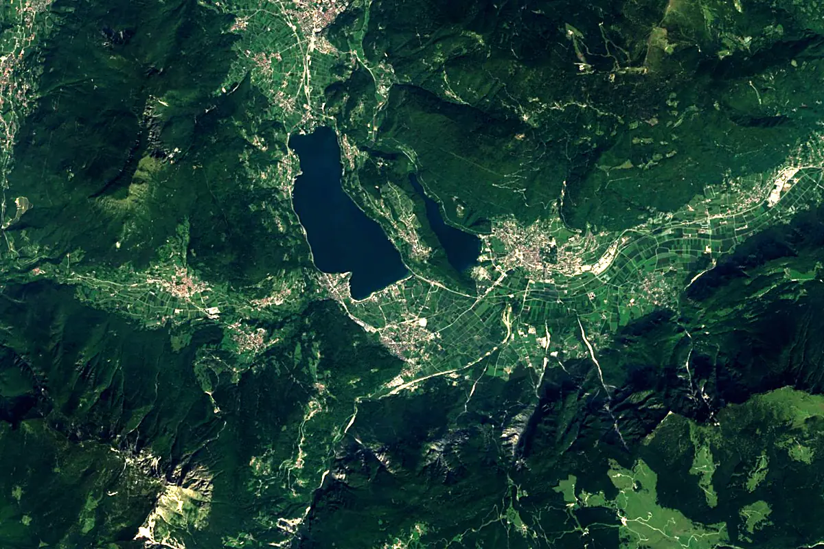 Brenta: satellite view of the source