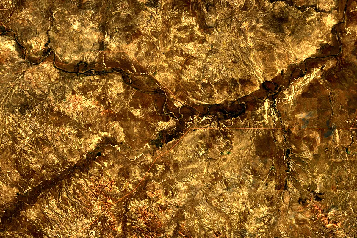 Cheyenne River: satellite view of the source