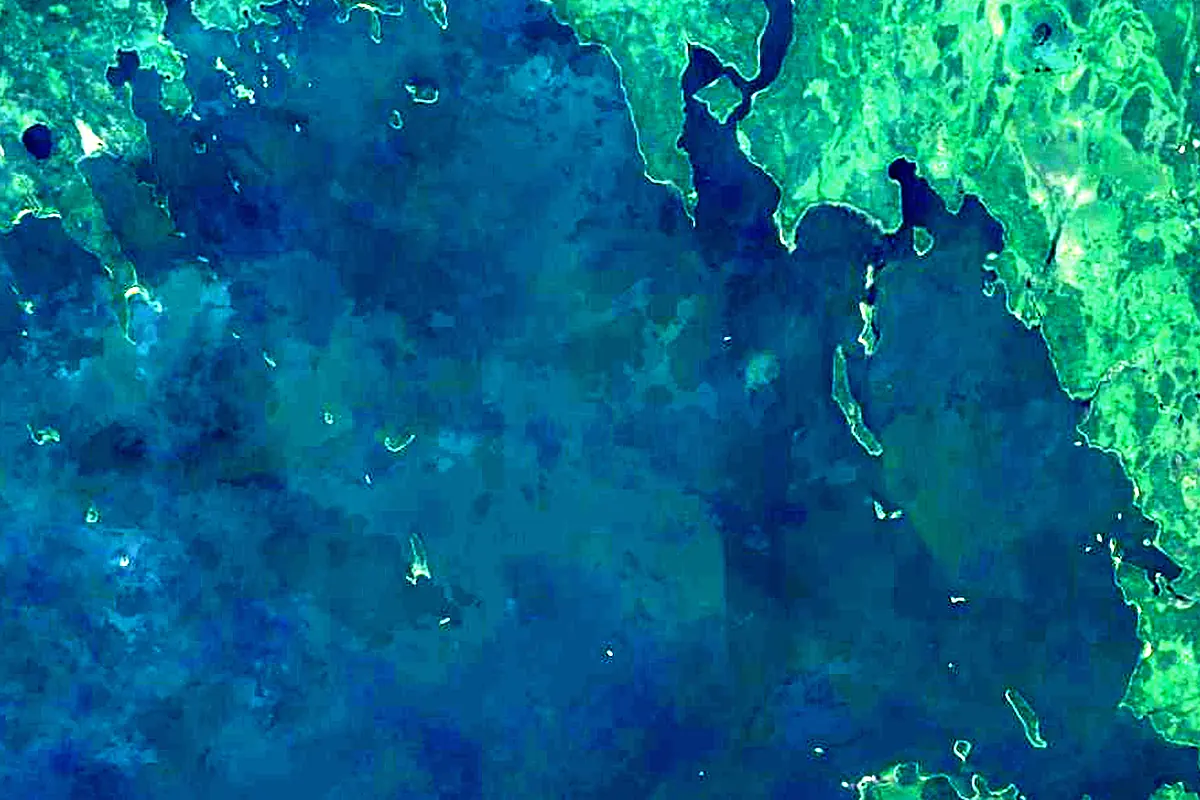 Churchill River: satellite view of the source