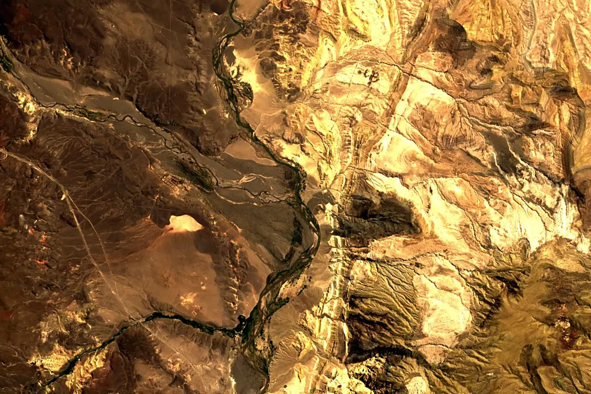Colorado River: satellite view of the source