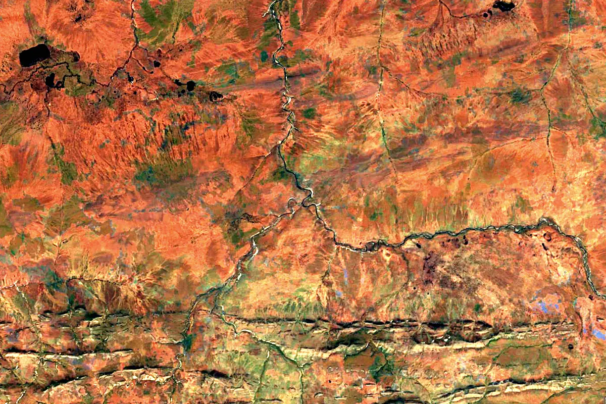 Colville River: satellite view of the source