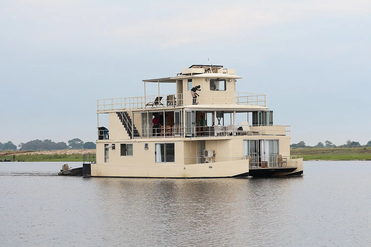 Boat on Cuando River, Botswana