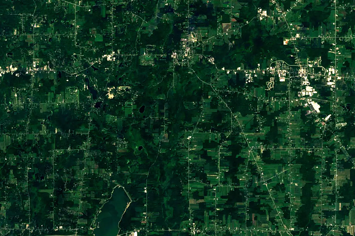 Cuyahoga River: satellite view of the source