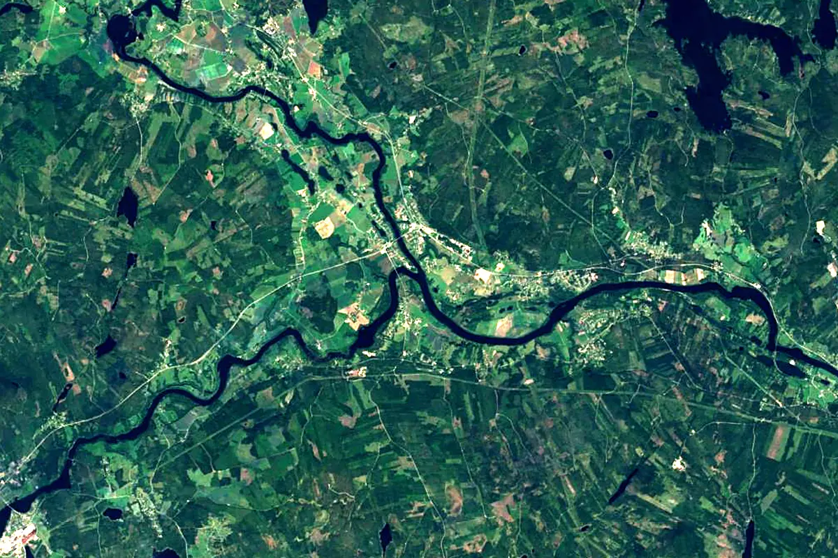 Dalälven: satellite view of the source