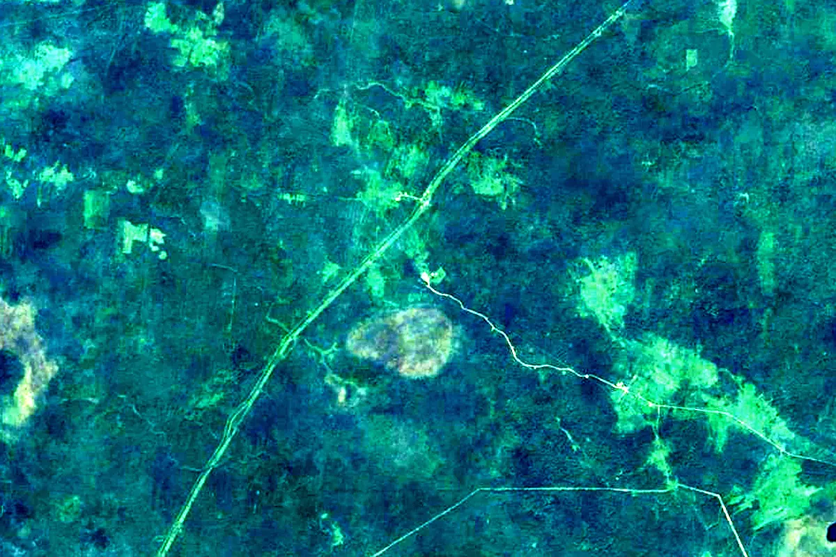 Dnieper: satellite view of the source
