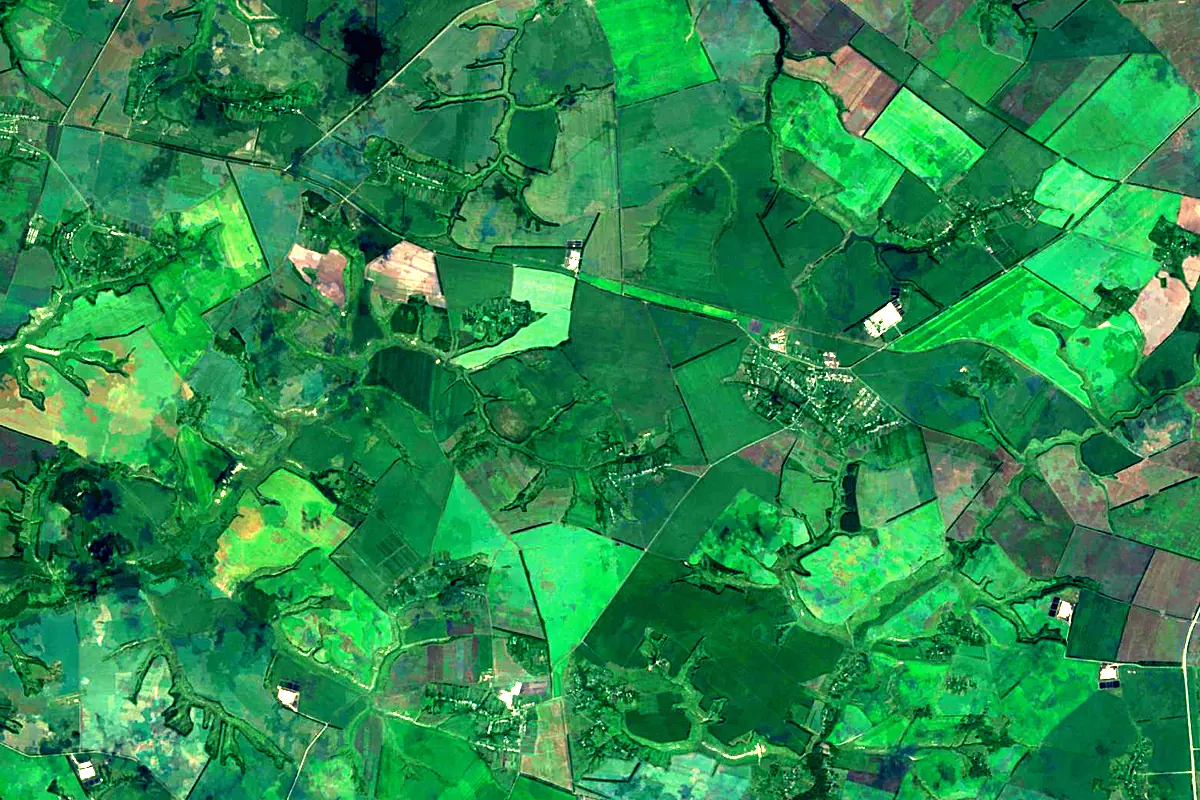 Donets: satellite view of the source