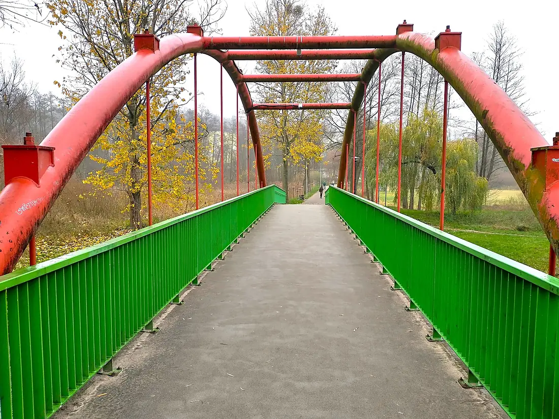Pedestrian bridge Drwęca, Nowe Miasto Lubawskie