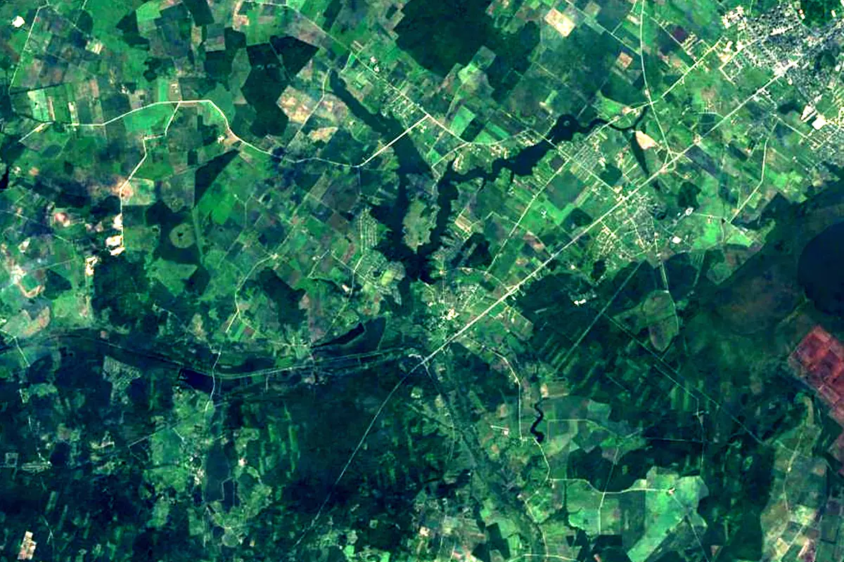 Dubysa: satellite view of the source