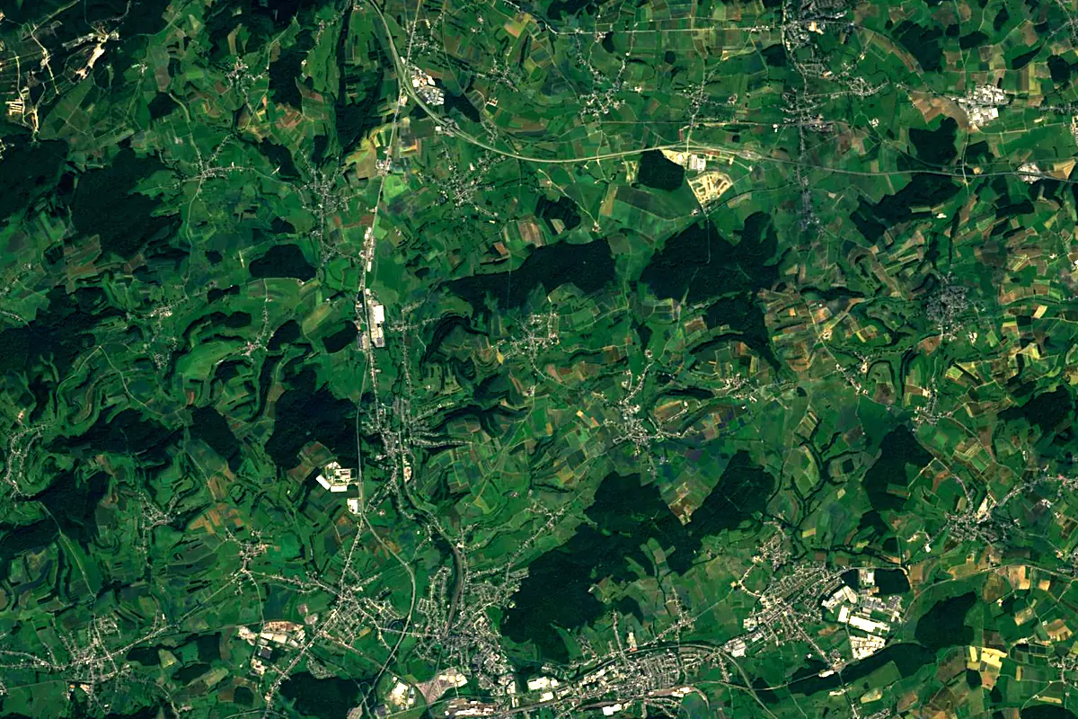 Eisch: satellite view of the source