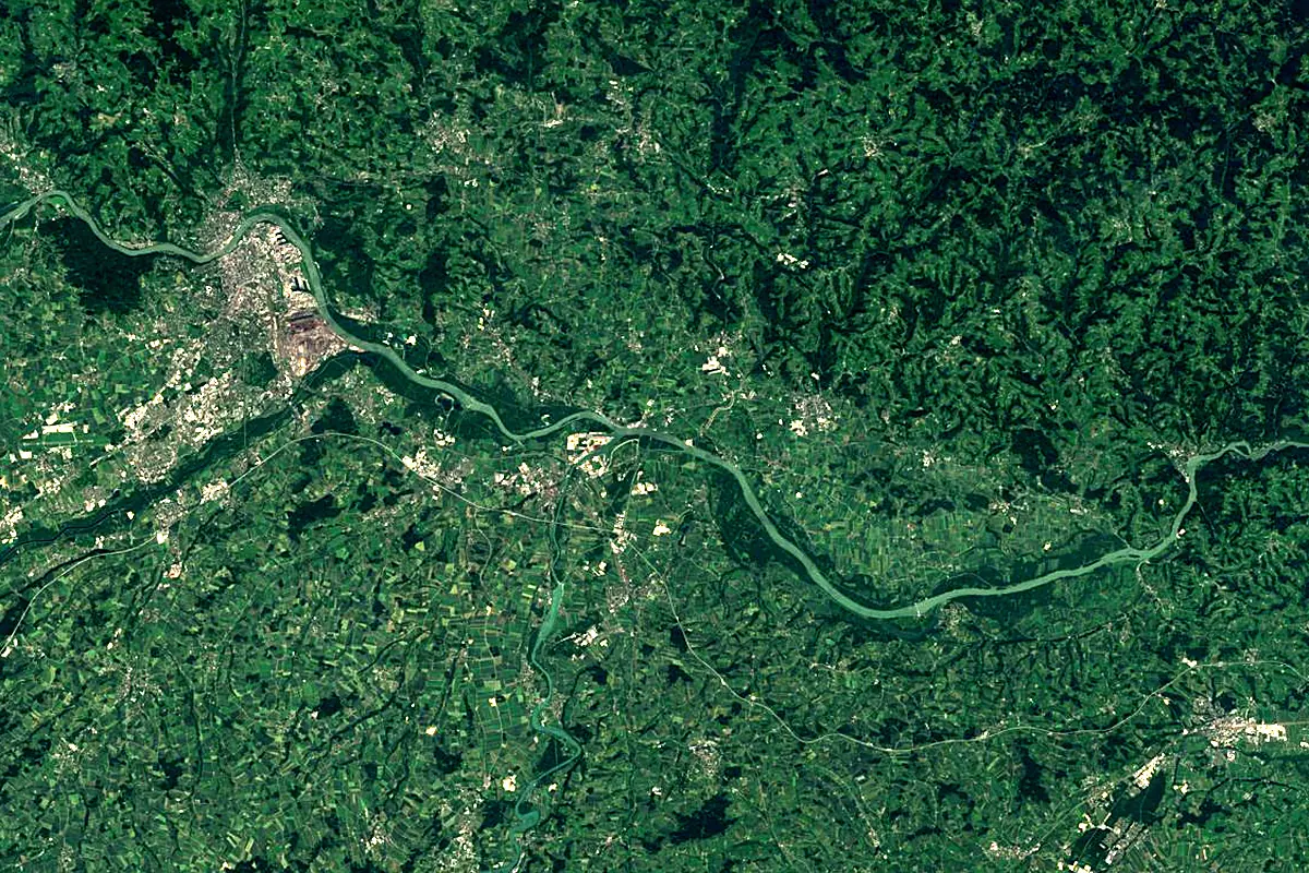Enns: satellite view of the mouth