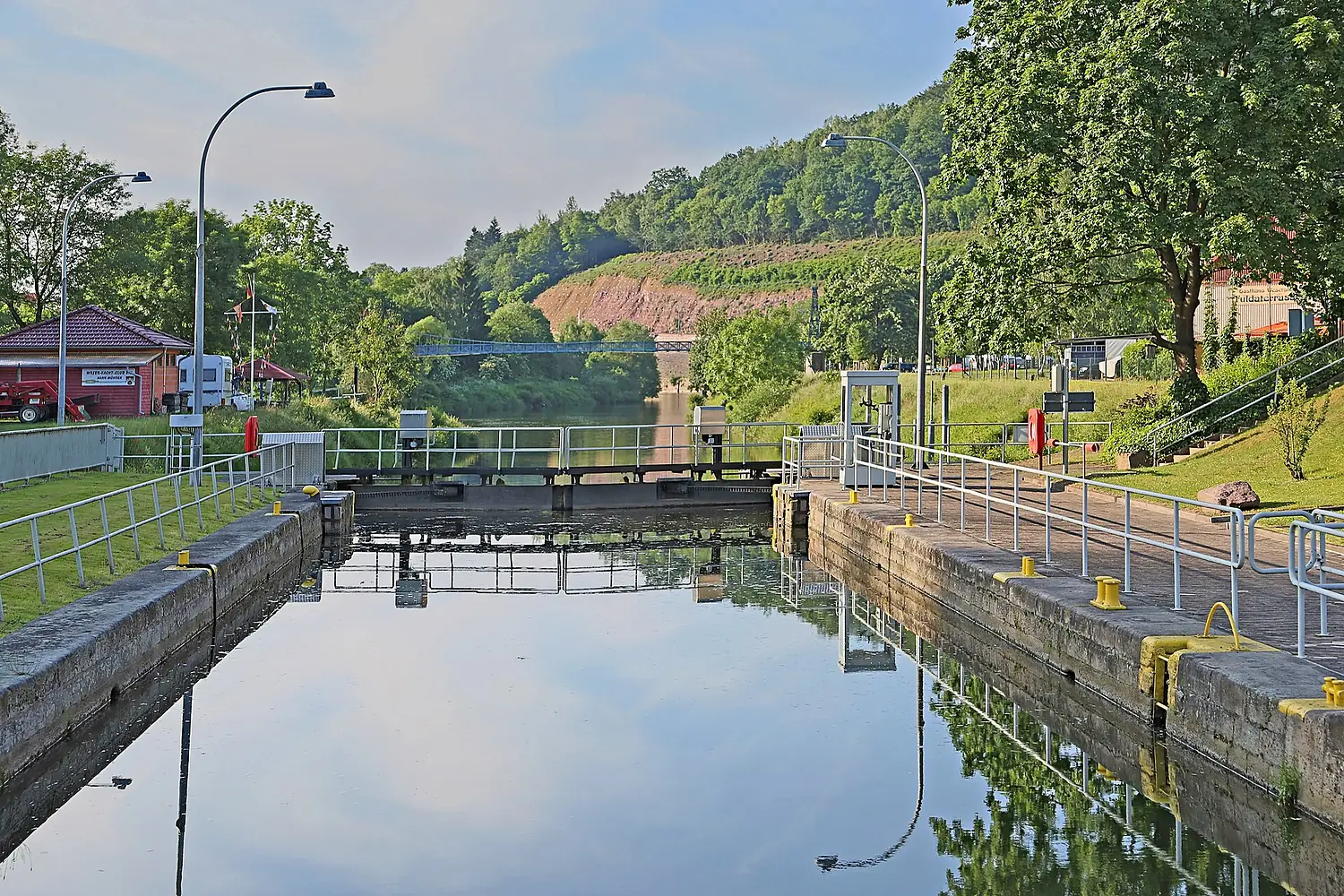 00 8136 Hann. Münden - Schleuse an der Fulda (Tanzwerder)