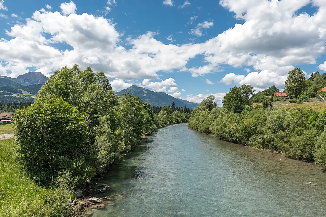 Hermagor Watschig Gail-Fluss Ost-Ansicht 18062018 3634