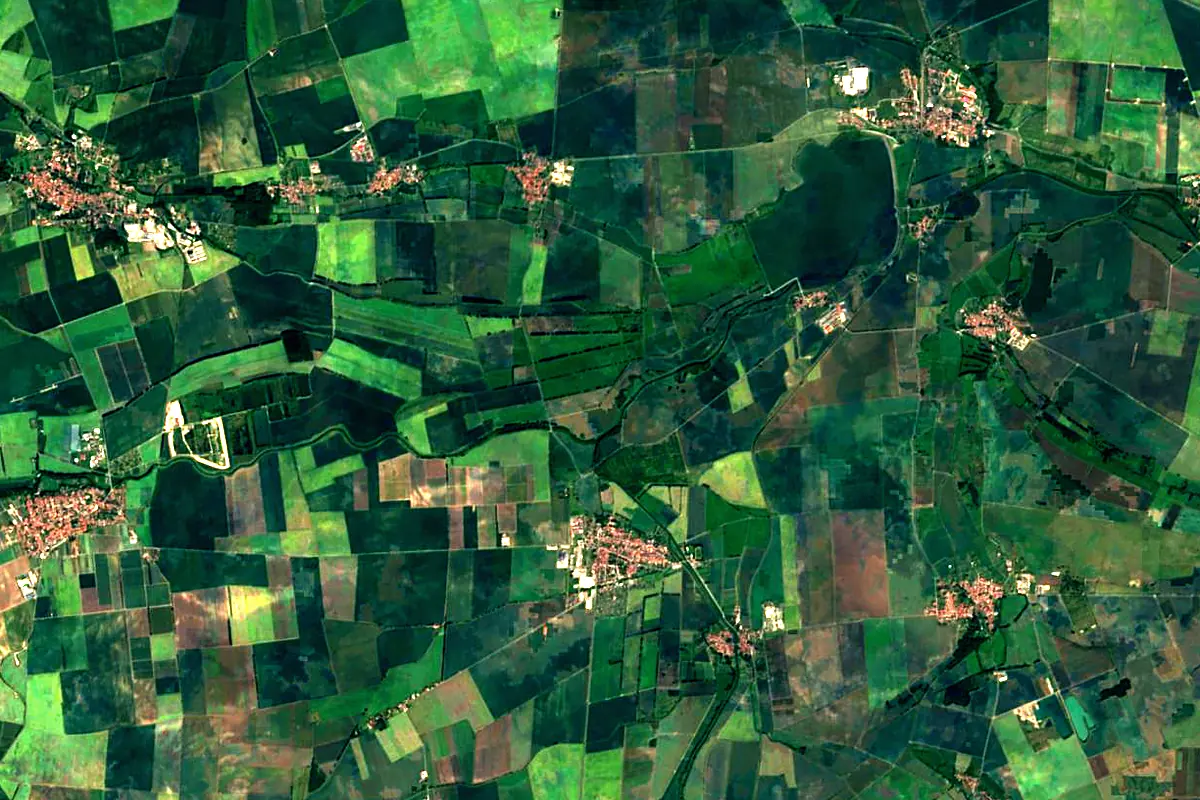Gera: satellite view of the mouth