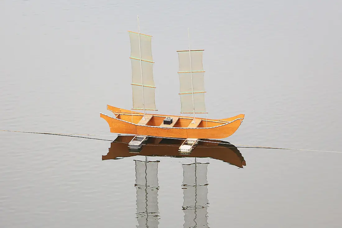Boat on Geum River in Gongju 01
