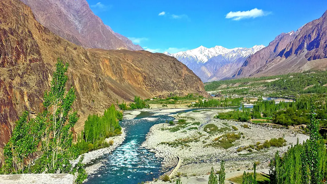 Between gilgit city and danyore