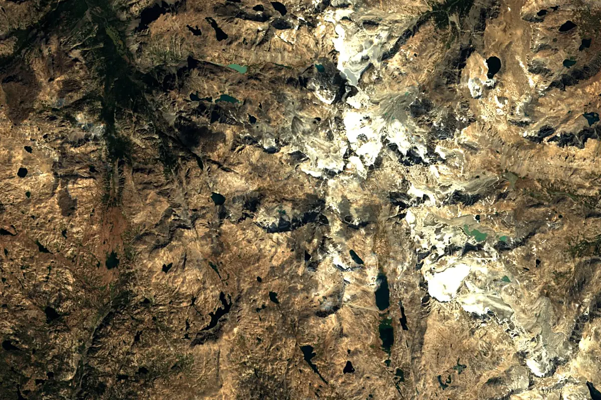Green River: satellite view of the source