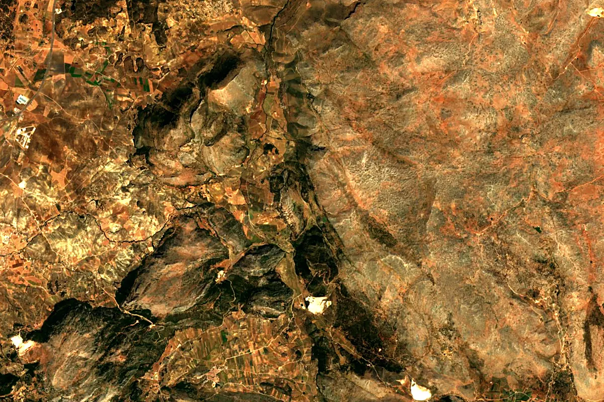 Guadalhorce: satellite view of the source