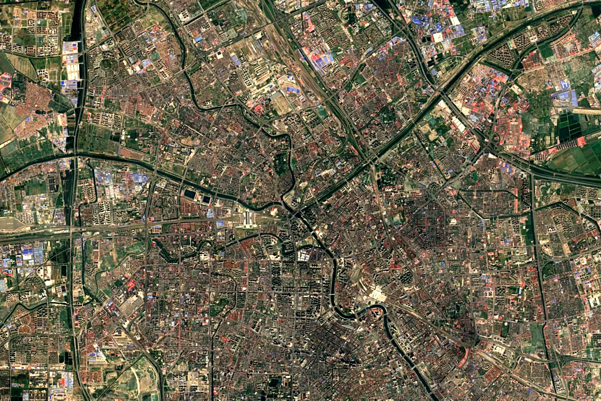 Hai River: satellite view of the source