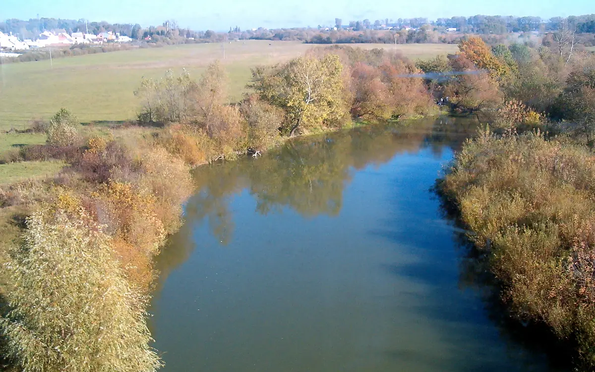 Horyn river in Oleksandiya