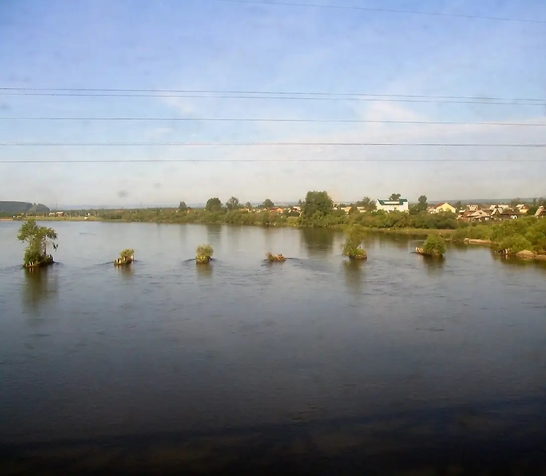 Irkut river from train