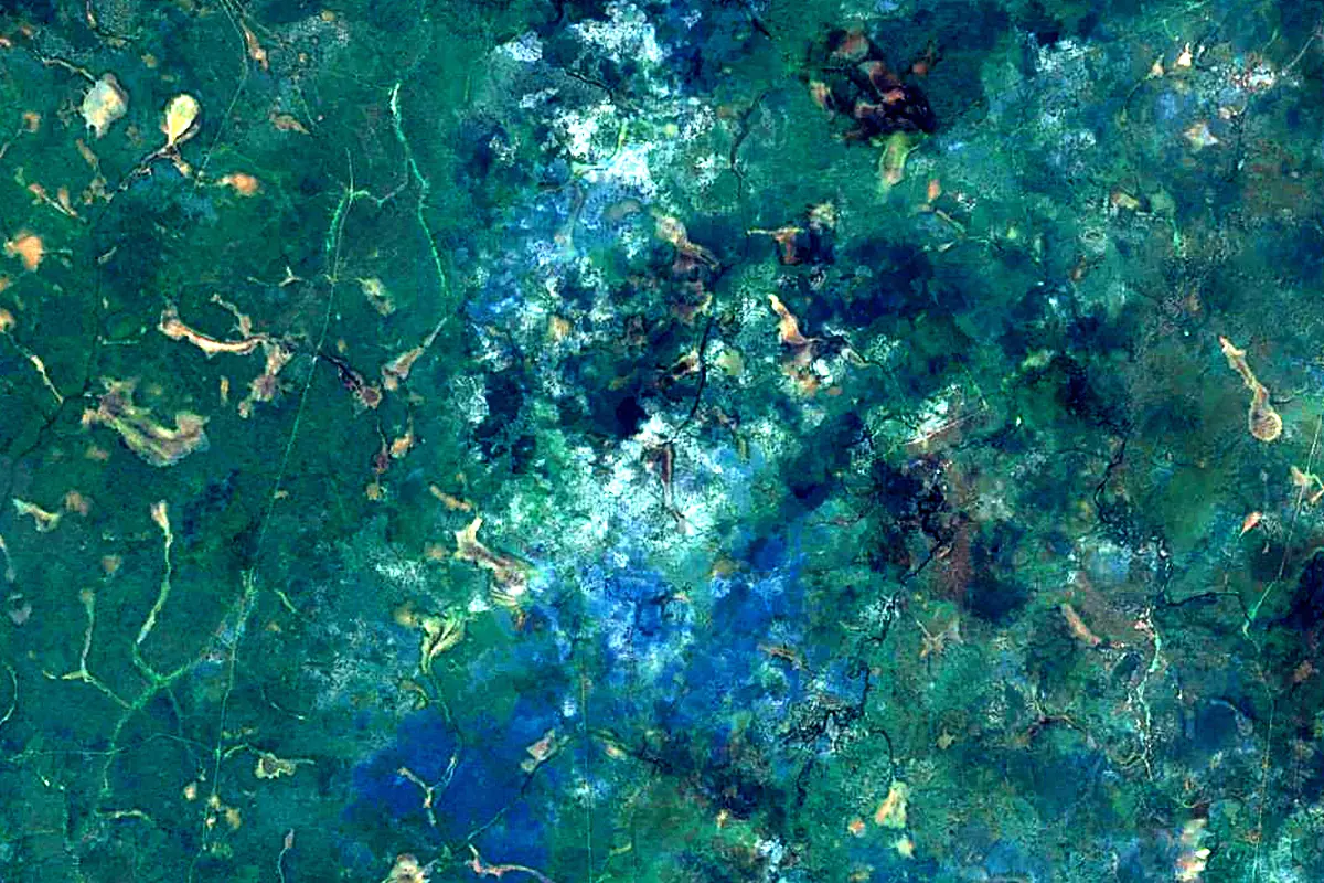 Izhma: satellite view of the source