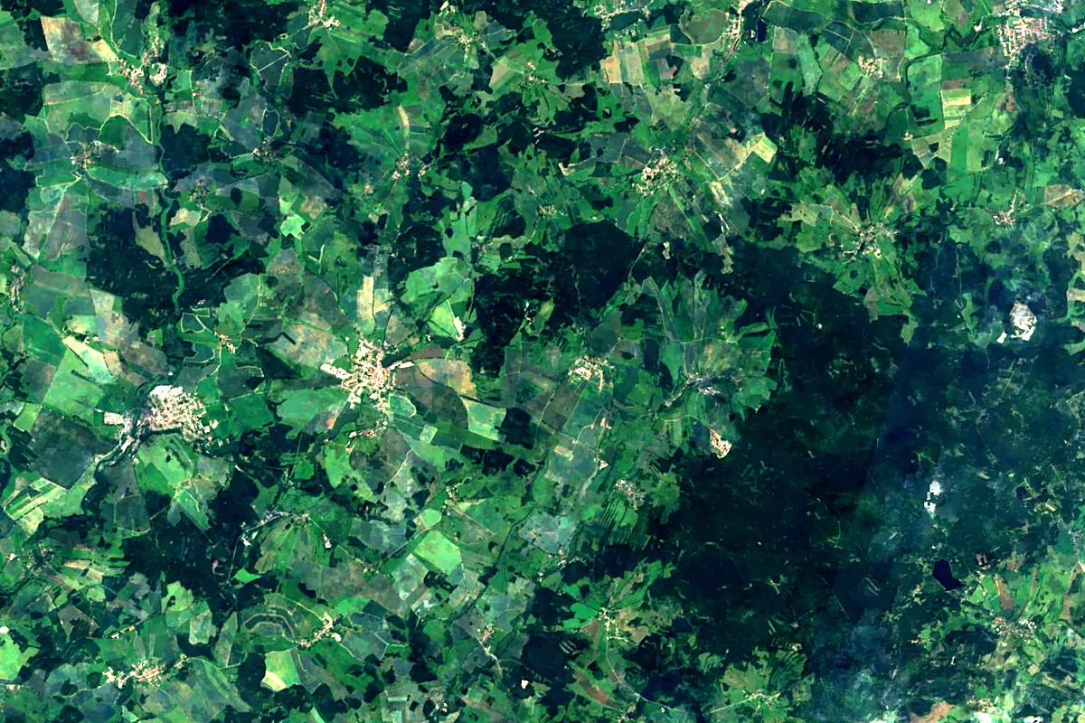 Jihlava: satellite view of the source