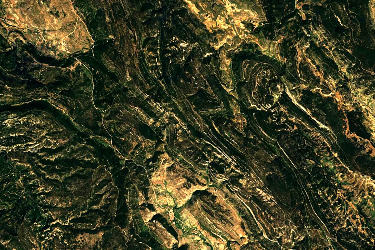 Júcar: satellite view of the source