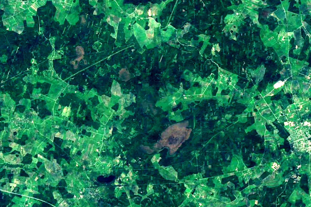 Jūra: satellite view of the source