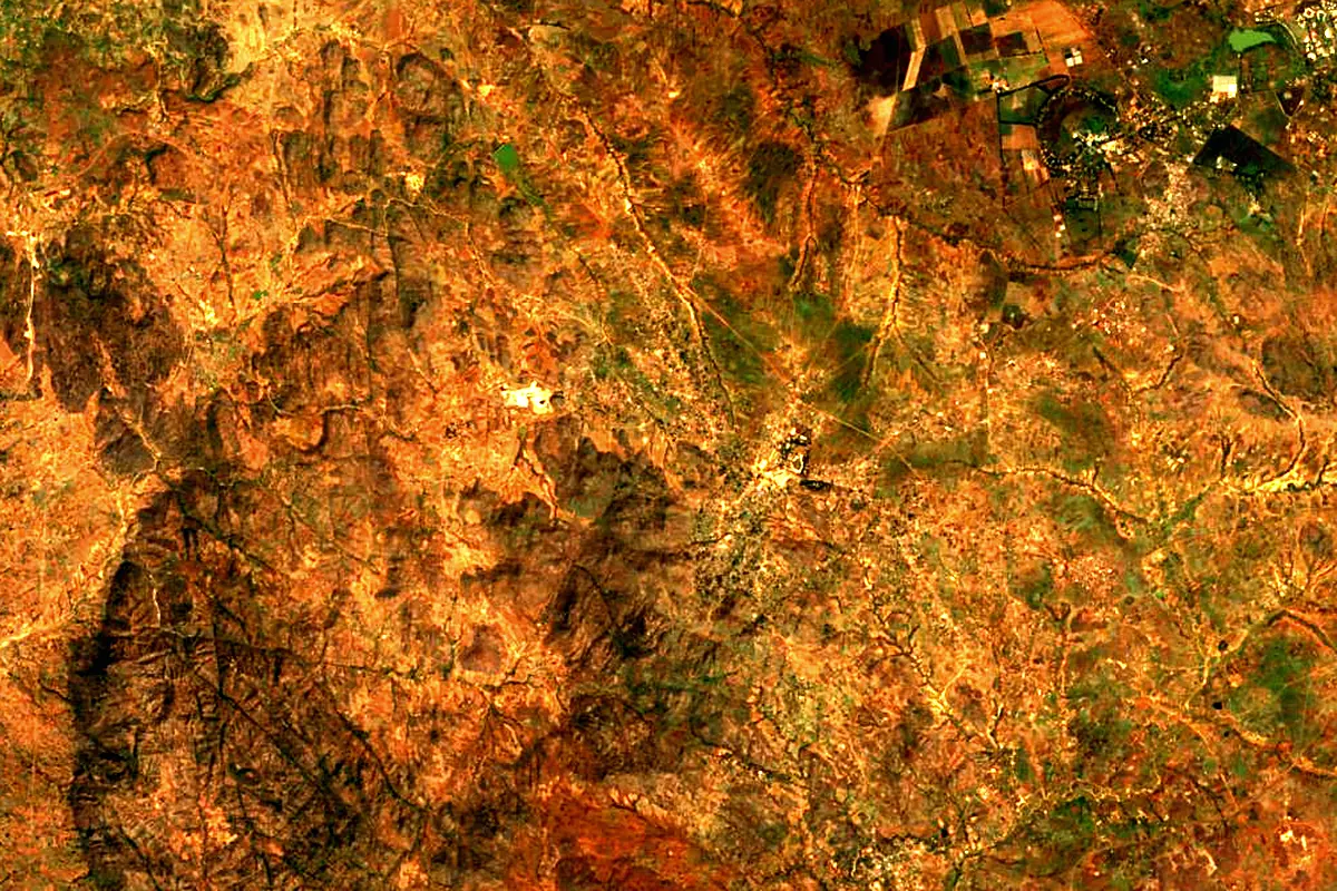Kaduna River: satellite view of the source
